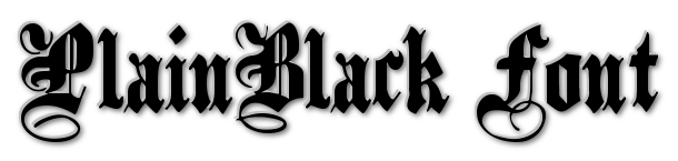 PlainBlackFont