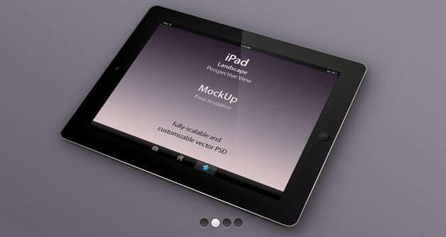 PSD iPad Perspective Mockup