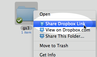 Share Dropbox folder
