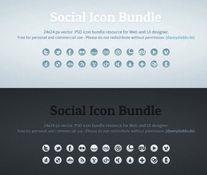 Social Icons Set by Danny Diablo