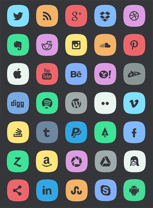 45 Subtle Icons