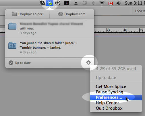 Click the Dropbox icon found on your desktop.