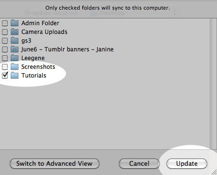 Sync Selectively With Dropbox