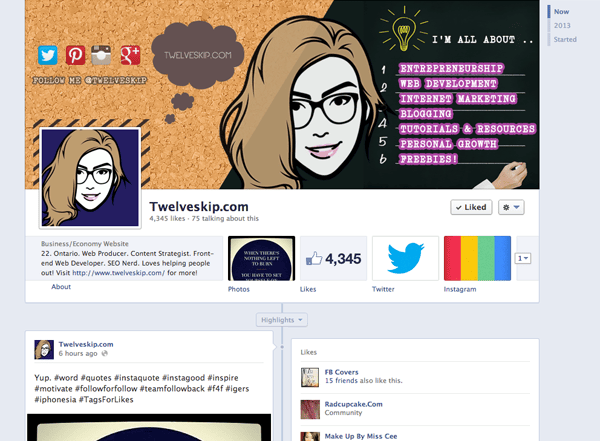 Here's my Timeline design!