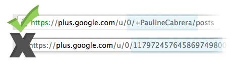Use Vanity URL Google Plus