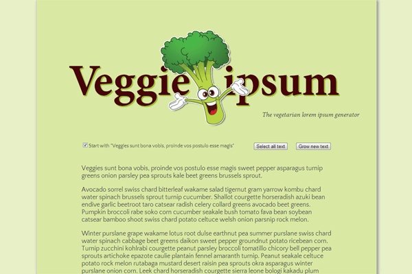 VeggieIpsum