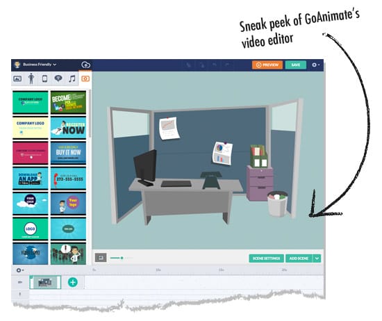 GoAnimate Video Editor