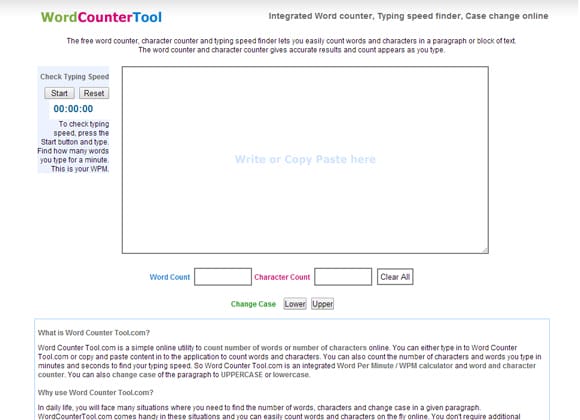 WordCounterTool