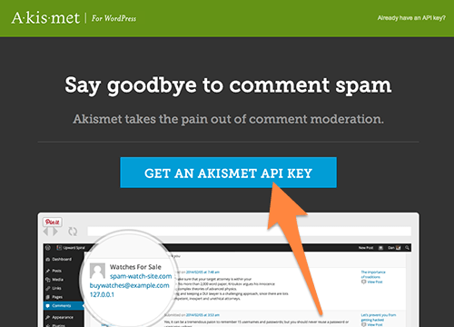 Get an Akismet Key