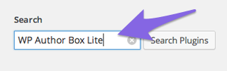 Search for WP Author Box Lite