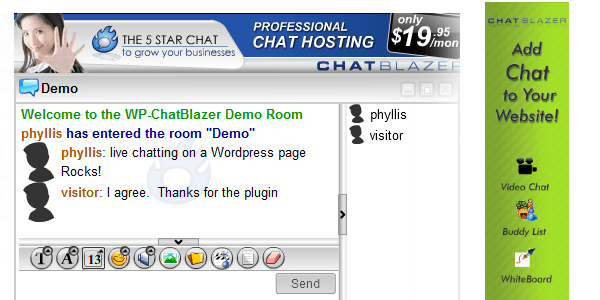 WP Chat Blazer