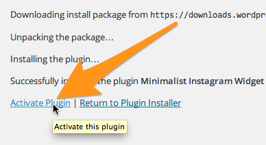 Activate the plugin