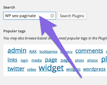 Search for WP SEO Paginate