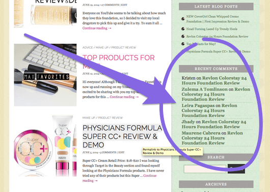 Recent Comments to Sidebar in WordPress
