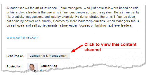 LinkedIN Channel
