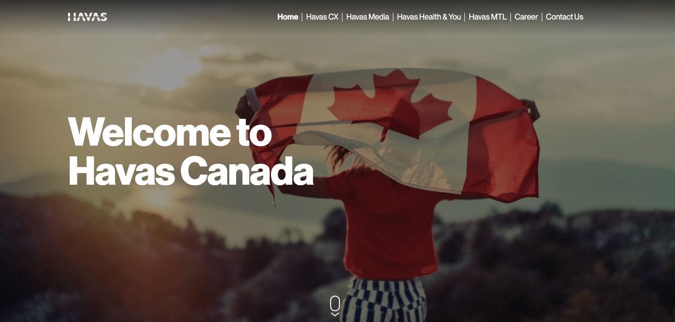 Havas Canada Website