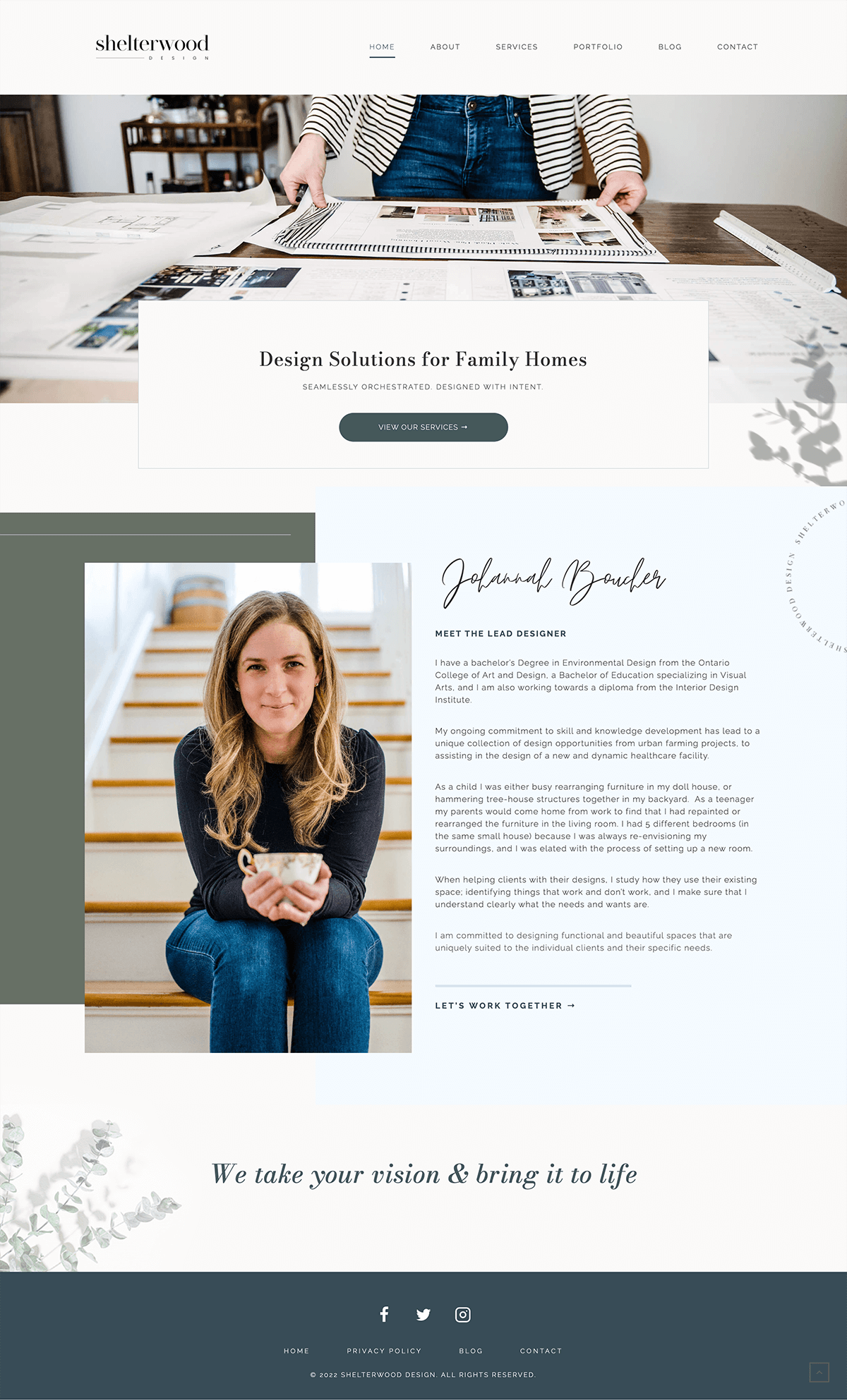 interior design web design inspiration