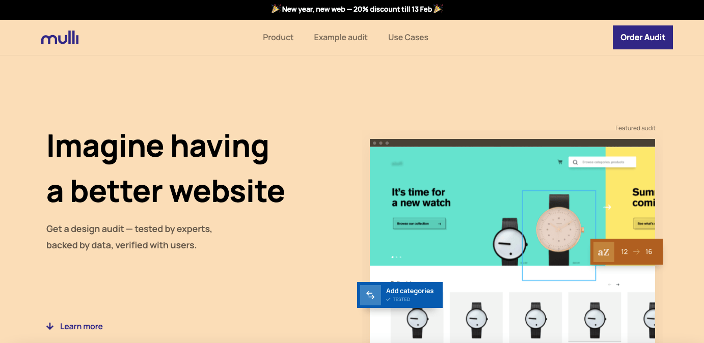 Mulli Design Website 