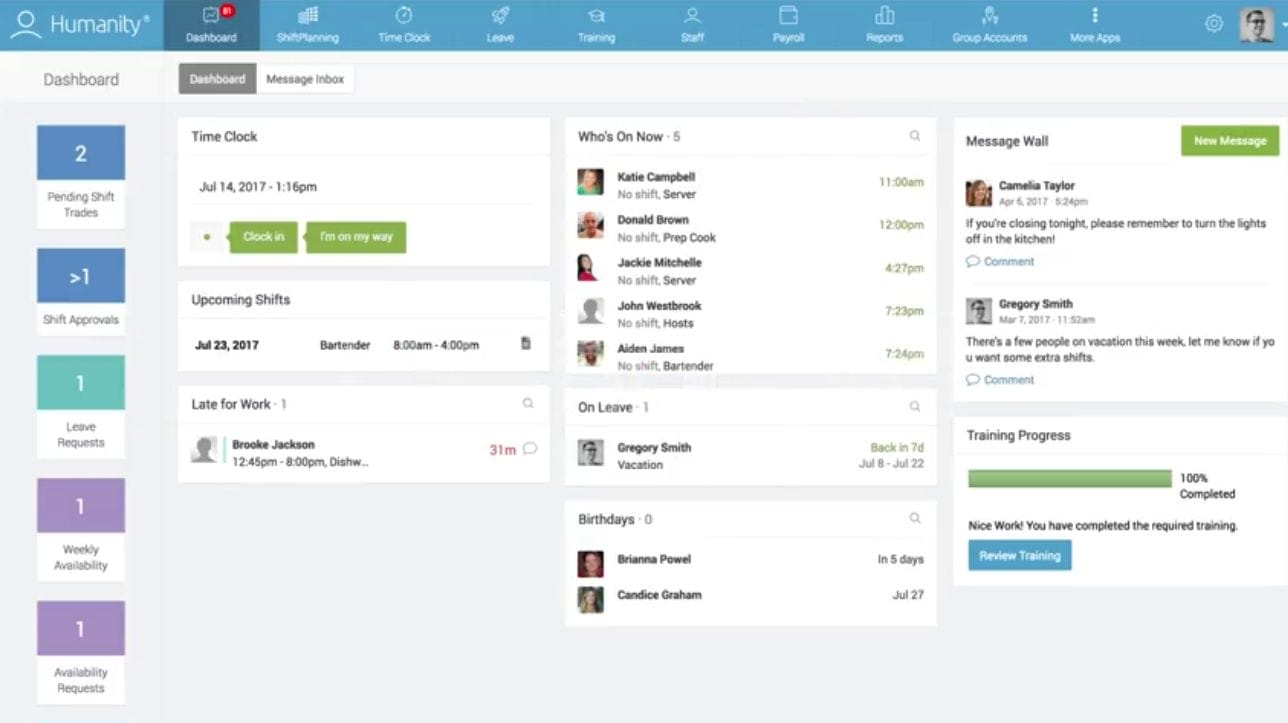 apps for staff and employee scheduling 