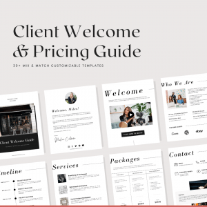Client Welcome Packet & Pricing Guide Template