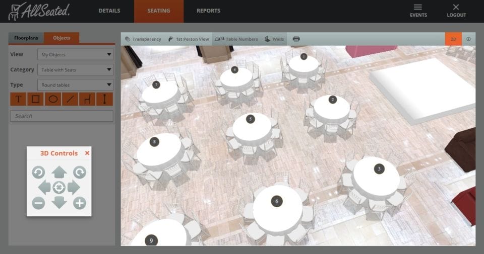 apps for events floor plan