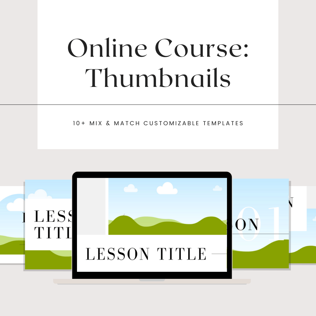 Online Course: Youtube Thumbnails Templates • Brand Glow Up