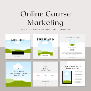 Online Course Marketing: Instagram Post Templates