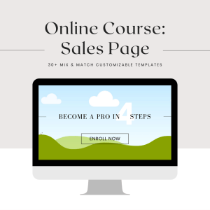 Online Course Marketing: Sales Page Templates