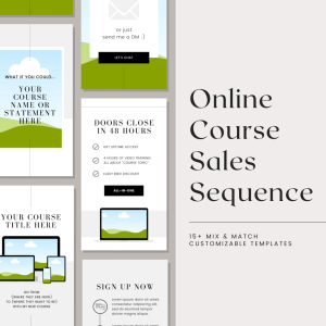Online Course Marketing: Story Sales Sequence Templates