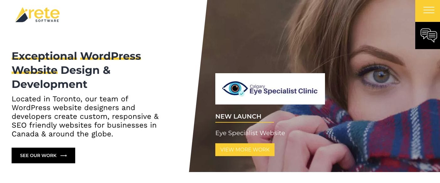 arete software WordPress Web Designers in Toronto