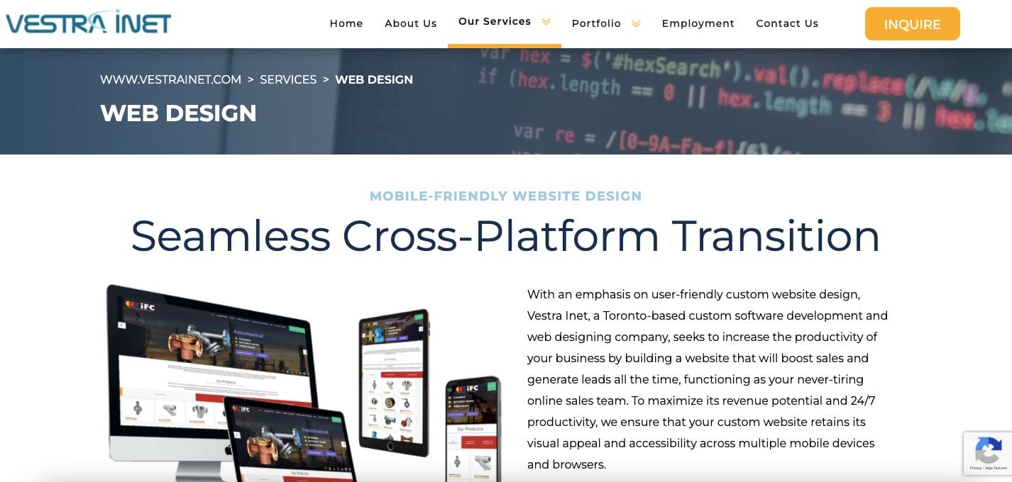 vestra inet Web Design Companies for Wedding Planners