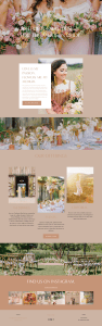 wedding florist website Tumble Weed Floral Design