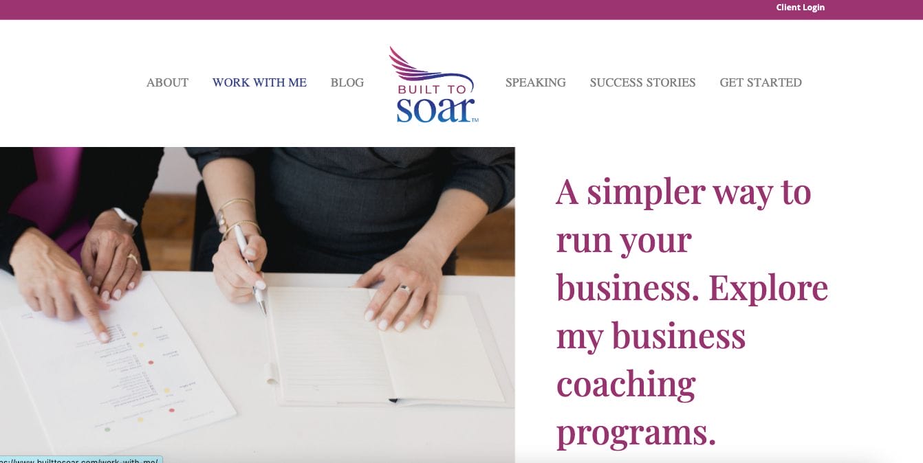 build to soar Business Coach Websites