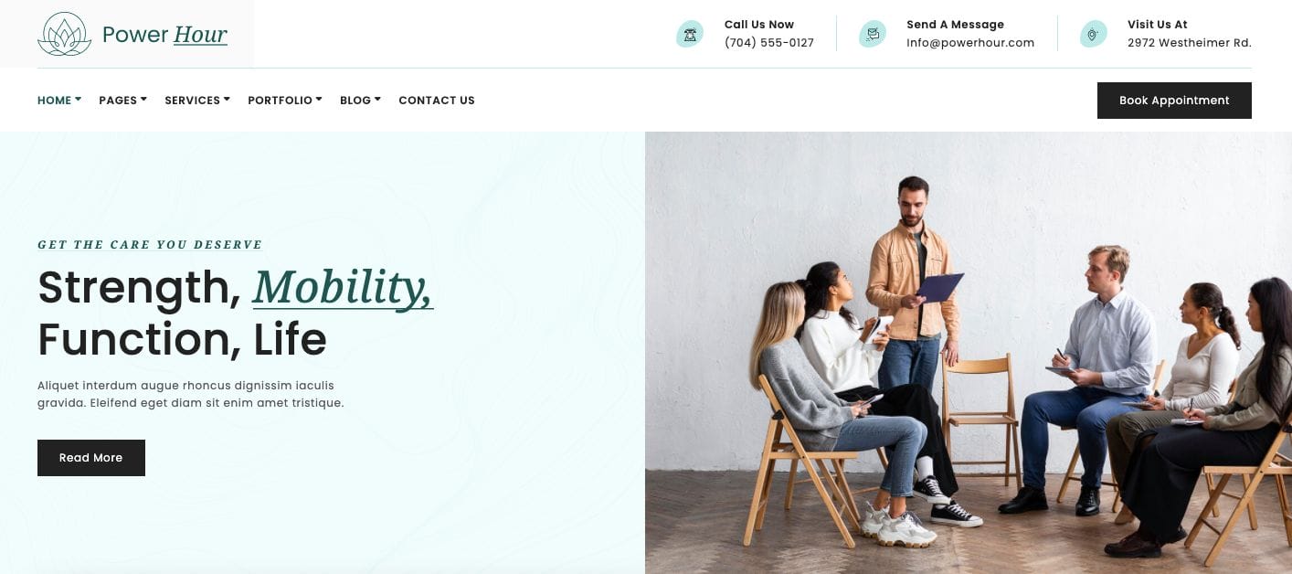 power hour coaching wordpress template