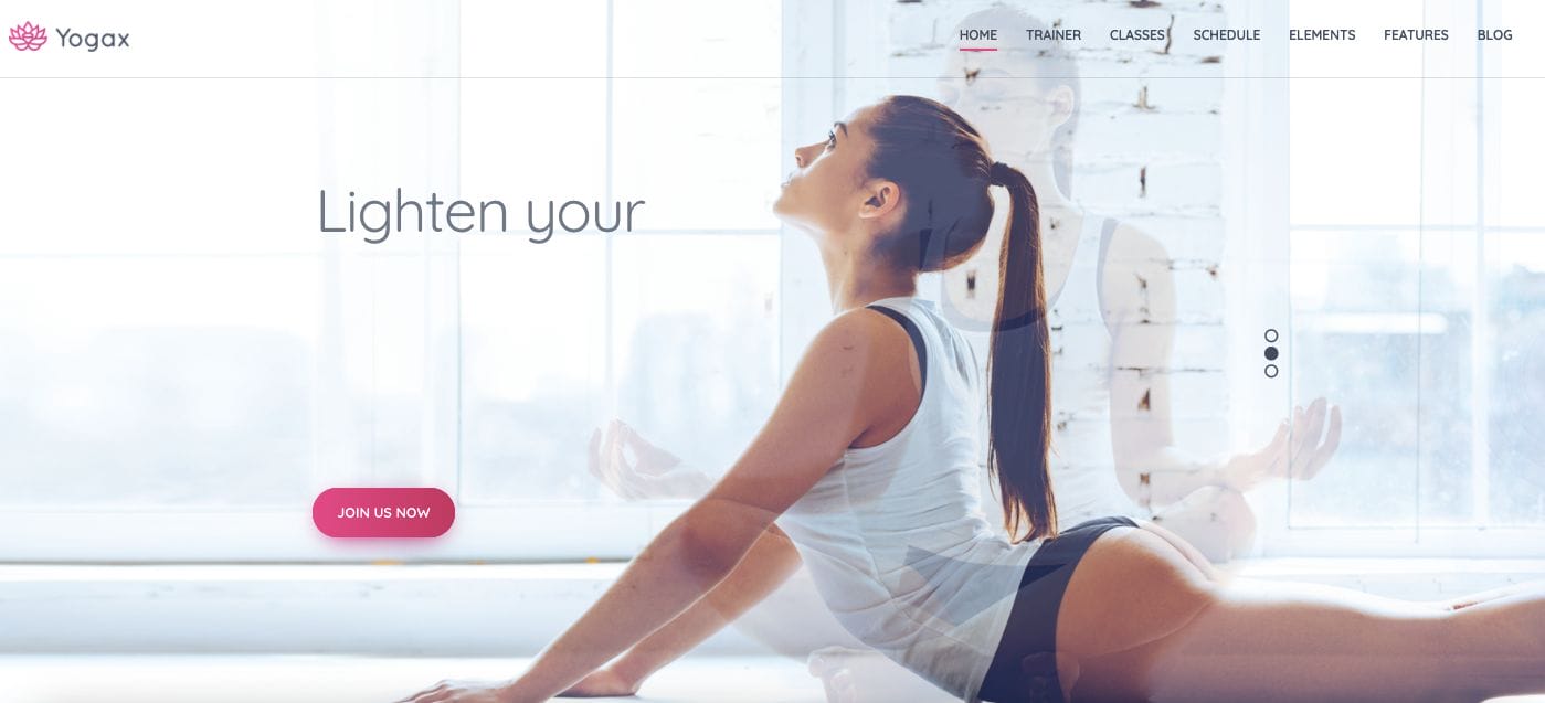 yoga x Coaching WordPress Website