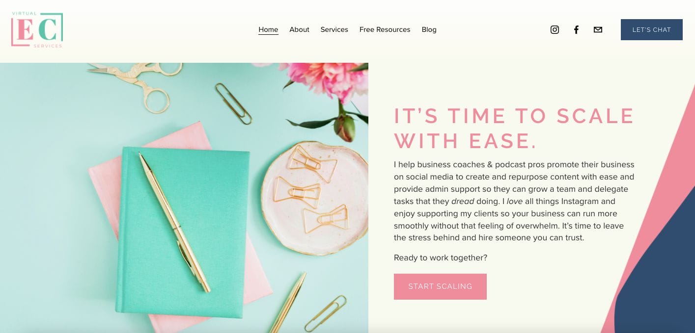 ec virtual services Virtual Assistant Websites