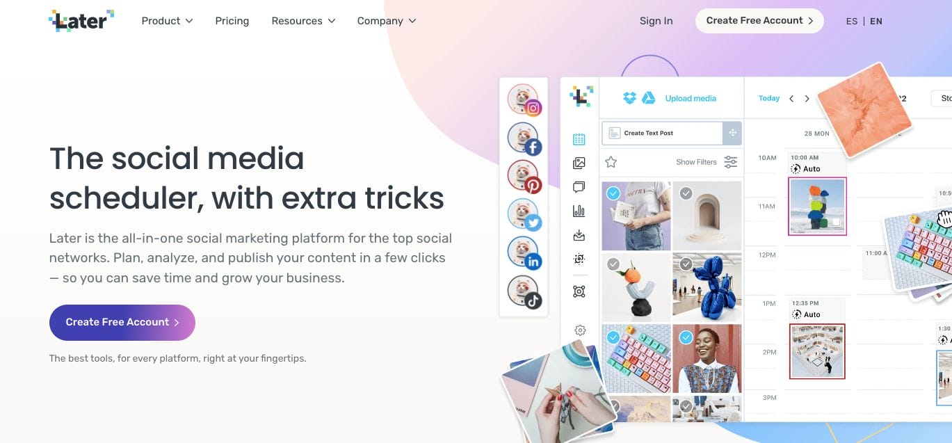 Later Favourite Scheduling Marketing Tools