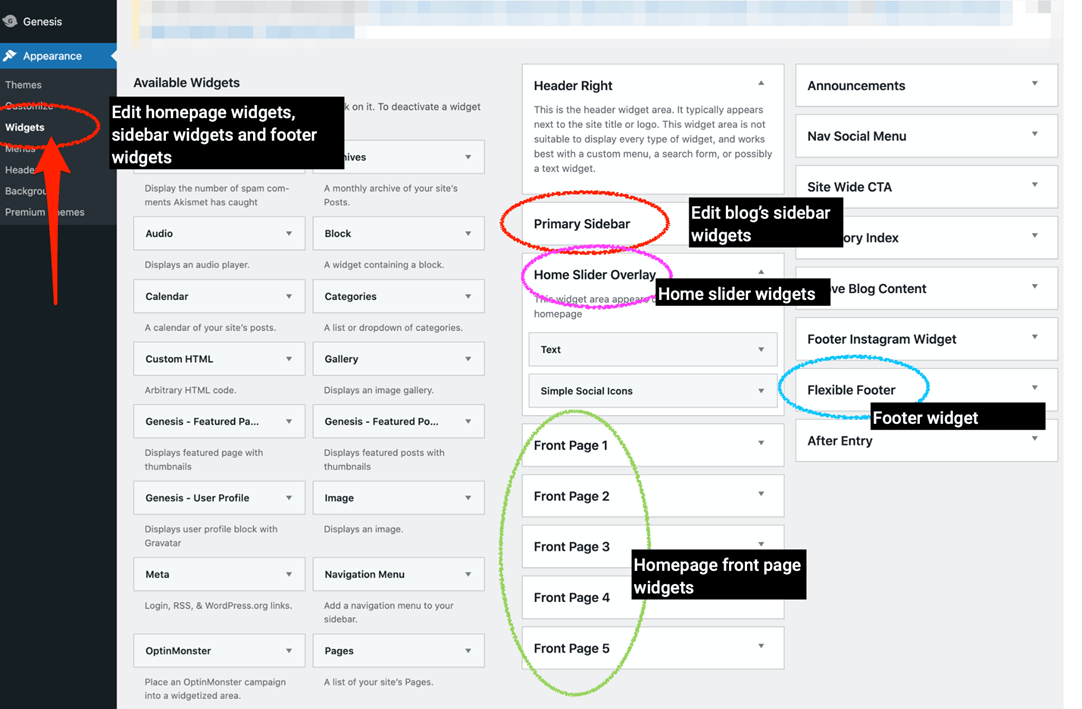 edit homepage content on WordPress