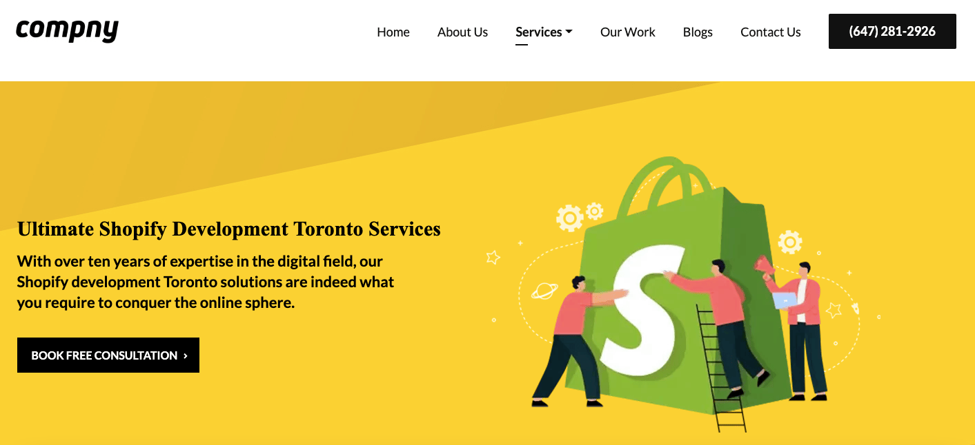 Compny Shopify Web Designers Toronto