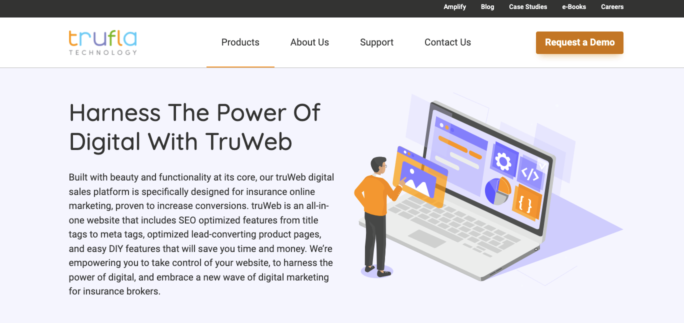 Trufla Technology Website Designers for Insurance Agents