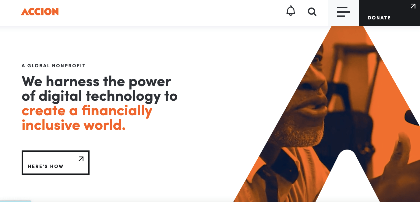 Accion Website Design Inspiration