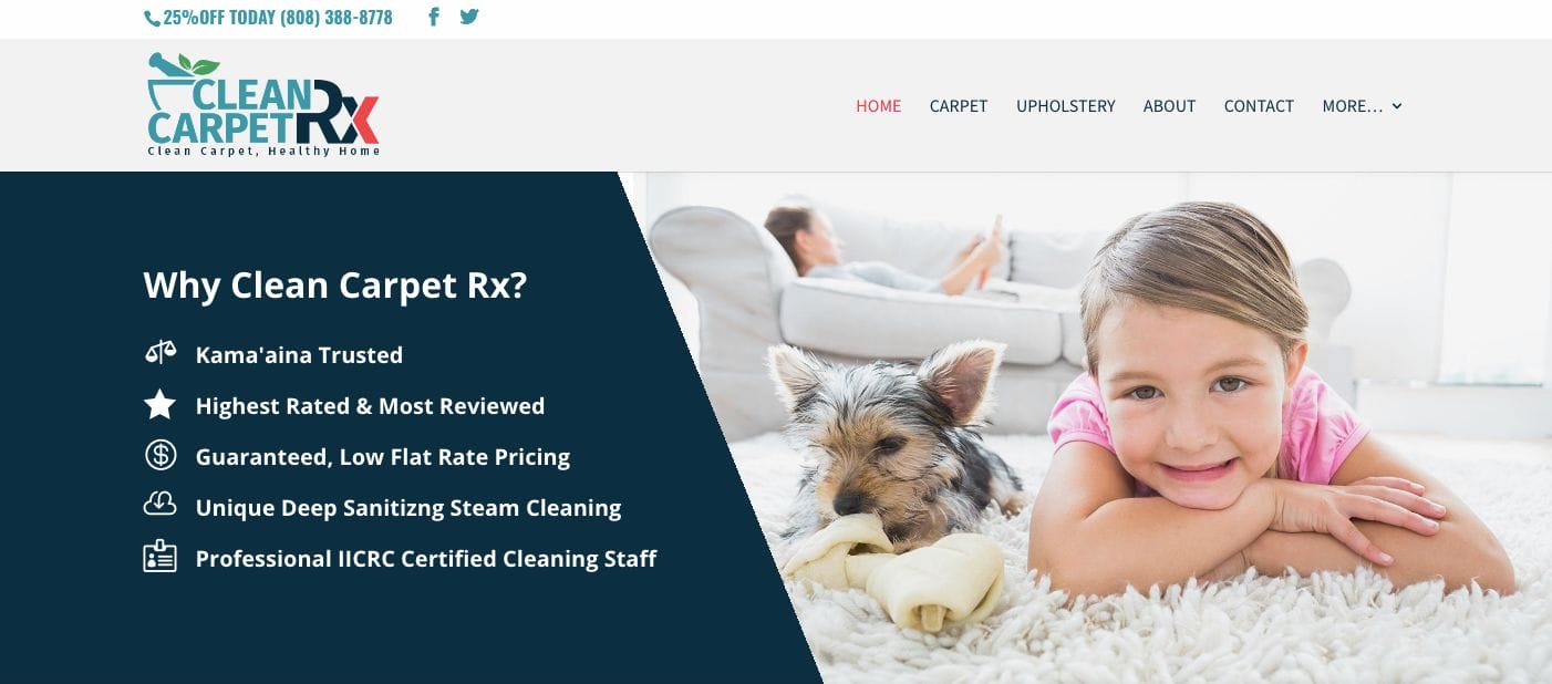 Carpet Cleaning RX Carpet Cleaning Website Inspirations