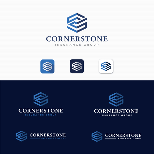 Cornerstone Logo Examples of Insurance Agent