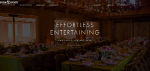 Fork & Spoon Productions Catering Website Examples