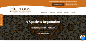 Heirloom Carpet Cleaning Website Examples