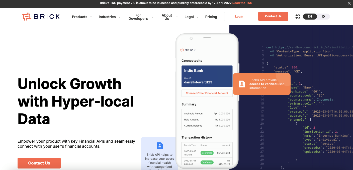 One Brick Financial Services Website Design Examples