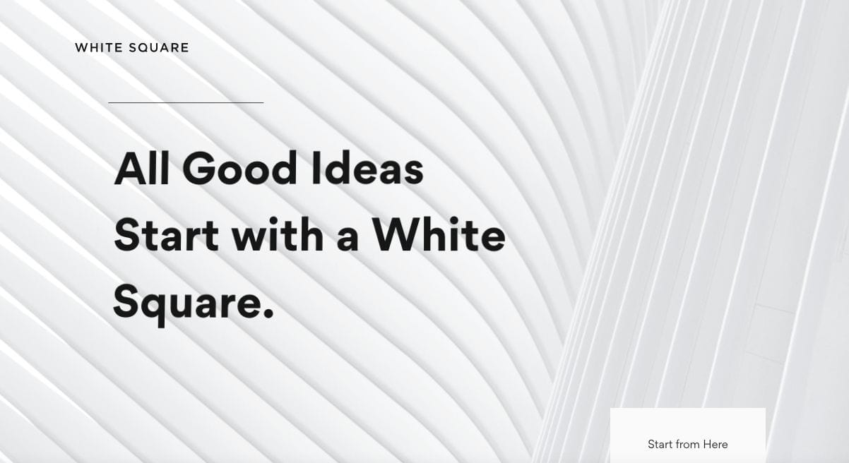 White Square Financial Services Website Design Examples