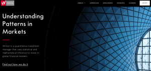 Winton Hedge Funds Website Design Examples