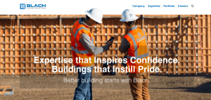 Blach Construction Contractor Website