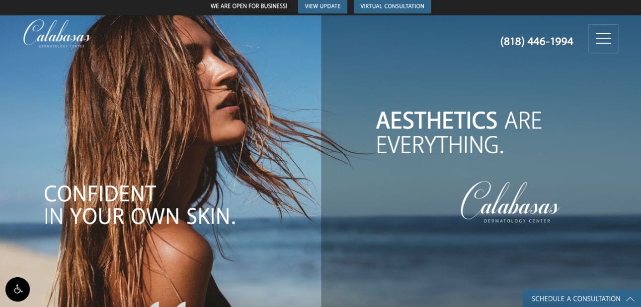 Calabasa Dermatologists Website Design Examples